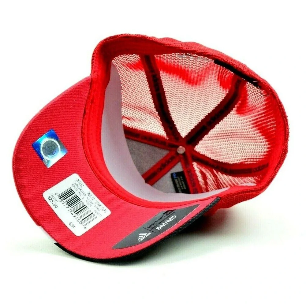 Adidas Louisville Cardinals Red and Black FitMax 70 Stretch Hat Cap Size S/M NEW